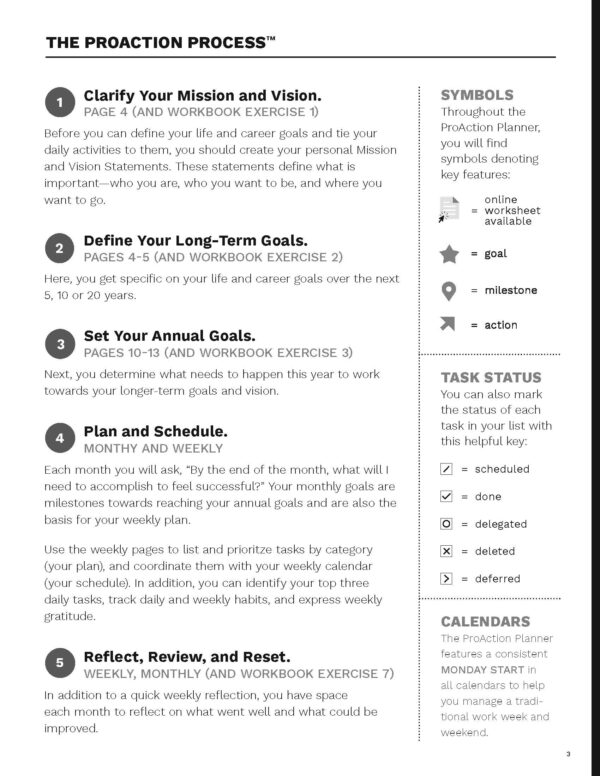 UNDATED ProAction Planner (8.5x11, Unbound) - Image 2